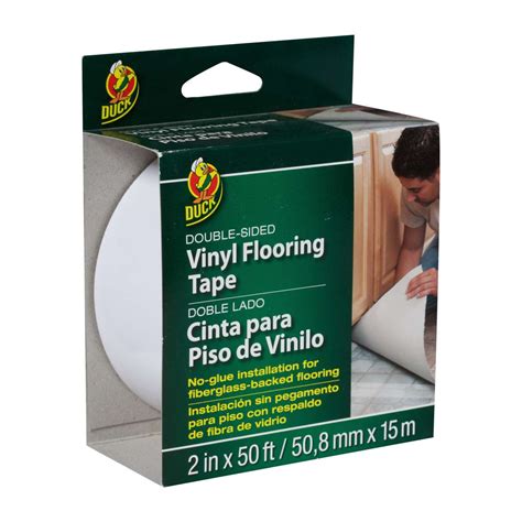 Vinyl Flooring Tape- White, 2.5 in x 50 ft. | Duck Brand
