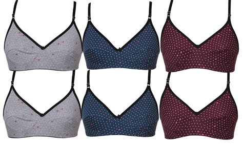 Buy Asmi Creation Cotton Bra Flexi Fit Pure Cotton Teenage Wirefree Bra ...