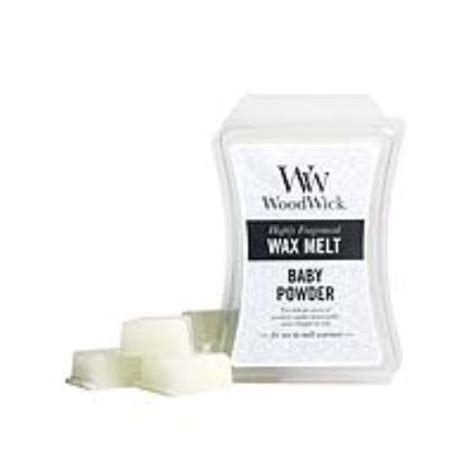 Buy Woodwick Candle 1 X Baby Powder WoodWick Hourglass 3 oz Wax Melt ...