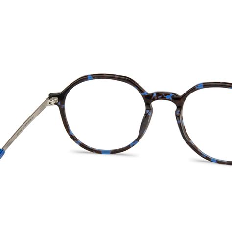 Buy Blue Tortoise Gunmetal Blue Full Rim Round Vincent Chase BLEND EDIT ...