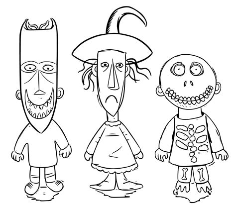 Nightmare Before Christmas coloring pages - ColoringLib