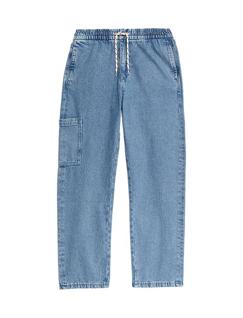 Buy Relaxed Denim Cargo Jeans (6-16 Yrs) at Marks & Spencer
