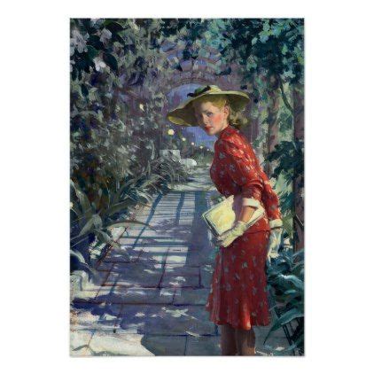 Lady in Red Dress Poster - decor diy cyo customize home | Red dress ...
