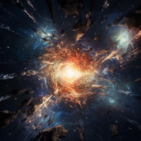 Premium Photo | Cosmic Burst Illustration of Galaxy Explosion in Space
