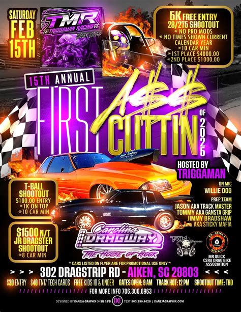 Events for January 2026 – Carolina Dragway "The House of Hook" in Aiken, SC