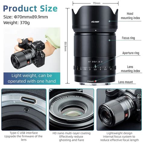 Buy VILTROX 35mm f1.8 Nikon z Lens, Full Frame Z Mount Lens for Nikon ...
