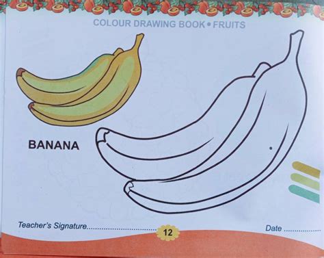 Banana Banana Yellow Yellow Banana Colouring Drawing Book: Buy Banana ...