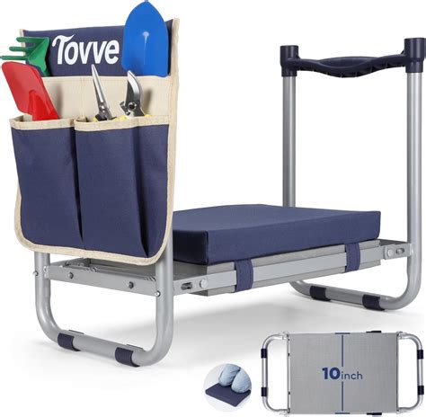 Amazon.com: Tovve Foldable Garden Kneeler and Seat, Heavy Duty Garden ...