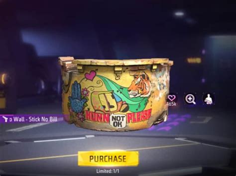 Free Fire Max में Stick No Bills ग्लू वॉल स्किन पाने का मौका, आधे ...