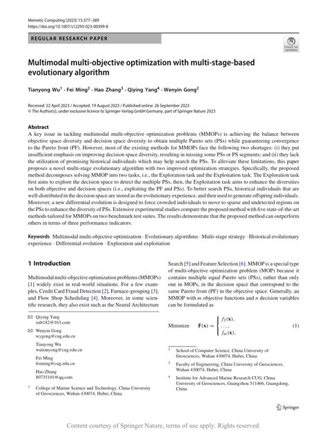 Multi-Objective Optimization Evolutionary Algorithm 的图像结果