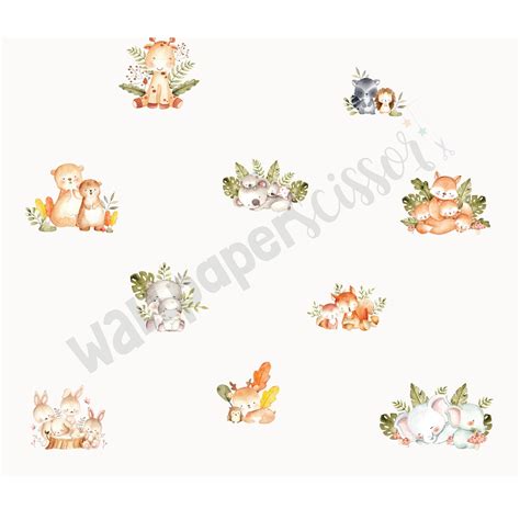 Woodland Babies: W 63 – WallPaperScissor