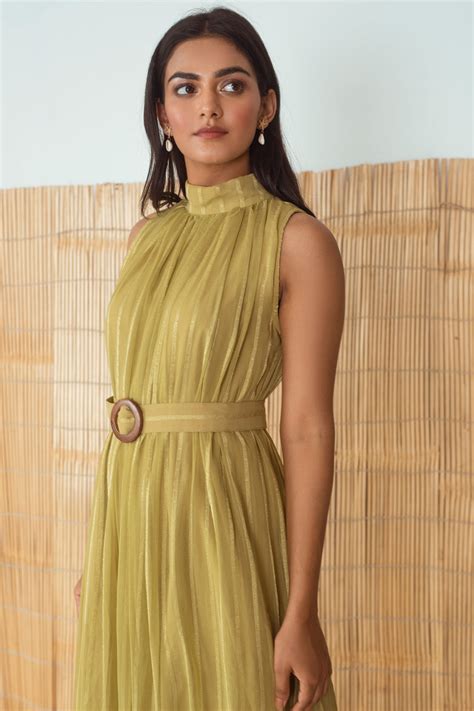 Lime Green Dress – Taro India