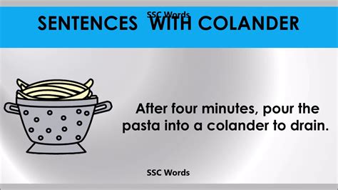 Colander Meaning 的图像结果