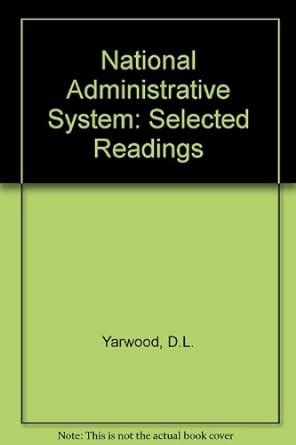 Buy National Administrative System: Selected Readings Book Online at ...