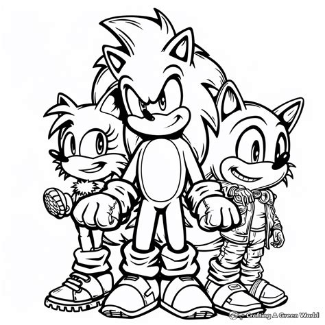 Sonic The Hedgehog 4 Movie Coloring Pages