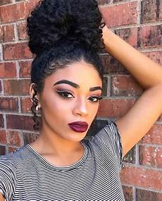 Bun Hairstyles Black by 27 Updos For Curly Hair Designs Ideas Hairstyles Bun Hairstyles Black
