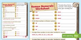 Roman Numerals - Roman Letters - Twinkl Teaching Wiki