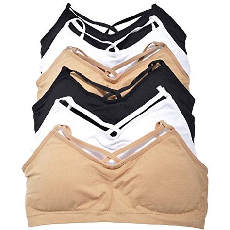 Buy Angelina Girls Wire-Free Seamless Bralette with Strappy Front ...