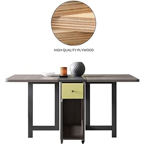 FUNROLUX Folding Dining Table with Storage Rack and India | Ubuy