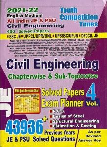 Youth Ssc Je Civil Engineering Solved Papers Vol-4: Buy Youth Ssc Je ...