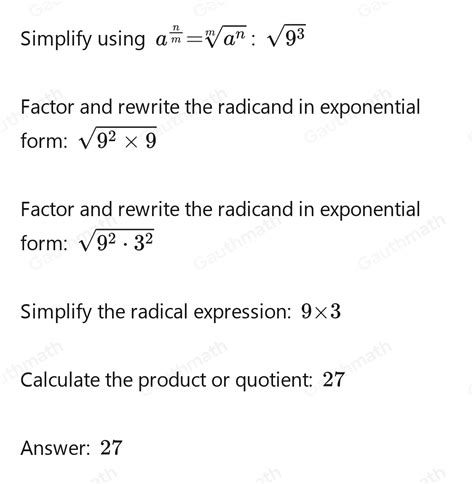 12 Evaluate 9 3/2 - Gauthmath