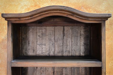 Librero Mediabos, Spanish Bookcase, Arched Bookcase, Pine Bookcase