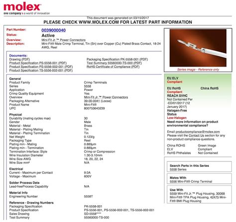 Molex 4-Pin Black Connector Pitch 4.20mm.0165 India | Ubuy
