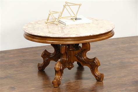 Antique Round Marble Coffee Table at Frank Jimenez blog