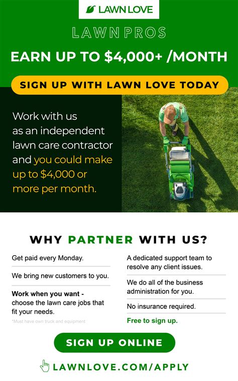 ATTENTION LAWN CARE PROS - MAKE UP TO $4000 / MONTH - labor gigs ...