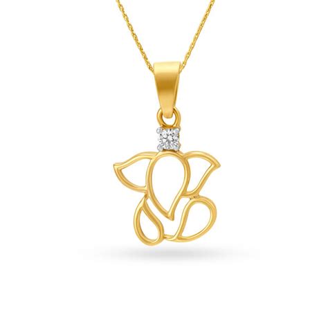 Ganpati Bappa Diamond Pendant