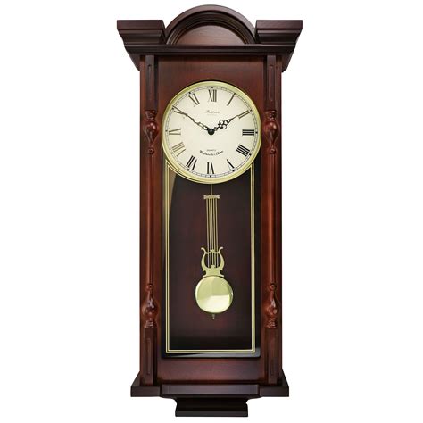 Buy Bedford Clock Grand 31 inch Analog Chiming Pendulum Wall Clock in ...