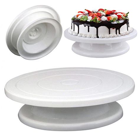 Buy Lukzer Cake Turntable Table 360 Degree Rotating/Revolving Cake ...