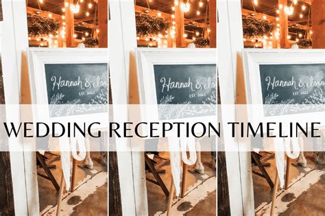 Wedding Reception Timeline 的图像结果