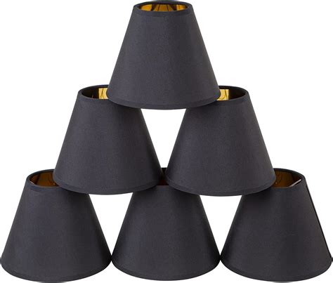 Senmao Home Decor Chandelier Shades Set of 6,Small lamp Shades clip on ...