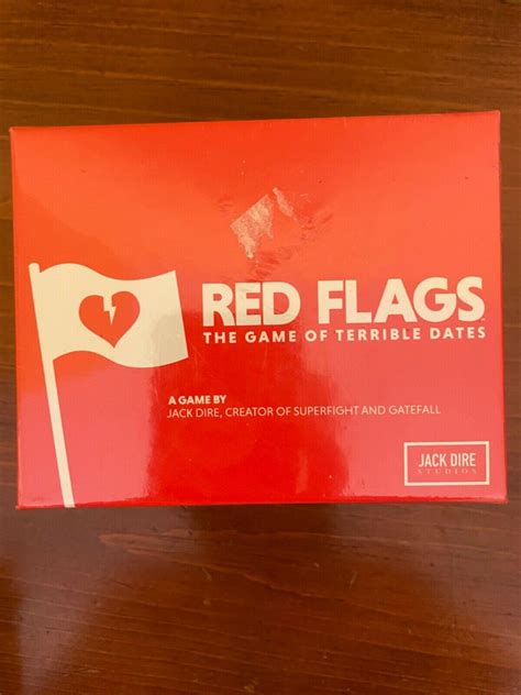 Red Flags The Game Of Terrible Dates Core Card Deck Skybound Games New ...