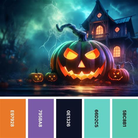Explore 32 Spooky Halloween Color Palettes for Your Creepy Designs ...