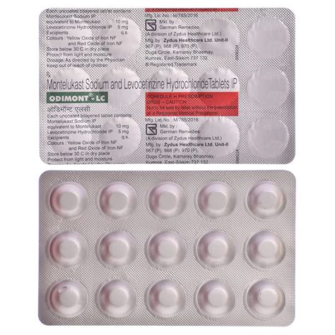 Odimont LC - Strip of 15 Tablets : Amazon.in: Fashion