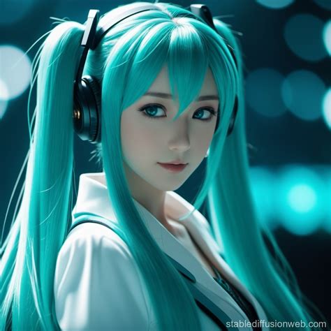 Vocaloid Singer Hatsune Miku | Stable Diffusion Online