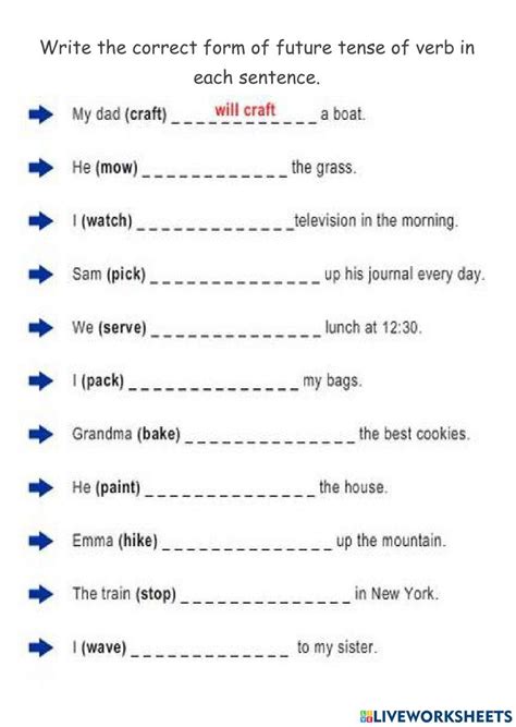 Tense Worksheet 的图像结果