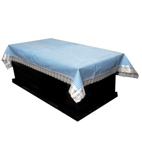 Buy Kuber Industries Waterproof PVC 4 Seater Center Table Cover - Blue ...