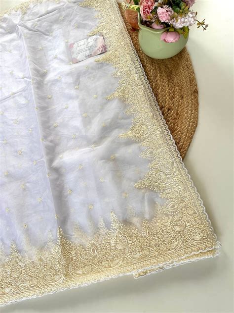 S014 - Net organza Embroidered saree – Dithya.in