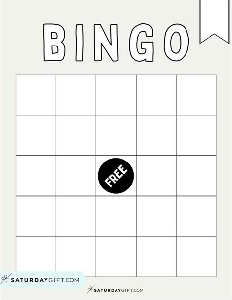 Cute & Free Printable Bingo Cards - 30 Cards + Calling Sheet | SaturdayGift