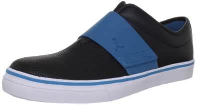 Buy Puma Men's EL Rey Cross Perf Leather Slip-On Sneaker,Black/Turkish ...
