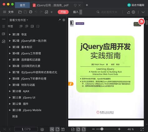 jQuery应用开发实践指南pdf电子书下载-码农书籍网