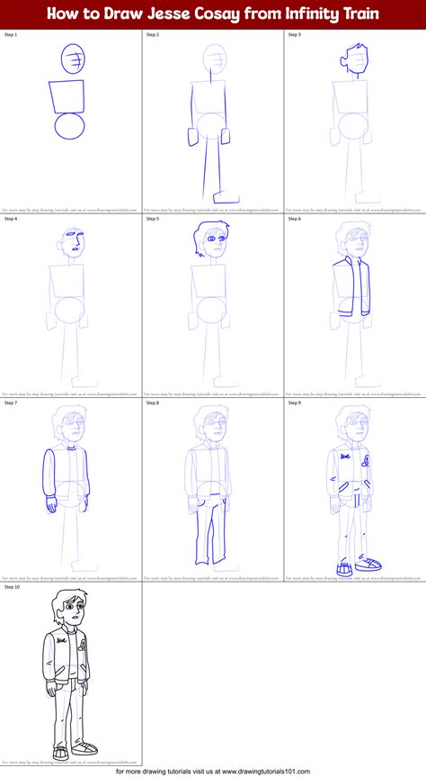 How to Draw Jesse Cosay from Infinity Train (Infinity Train) Step by ...