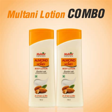 Multani Natural Almond & Honey Body Lotion Combo | for soft smooth ski ...