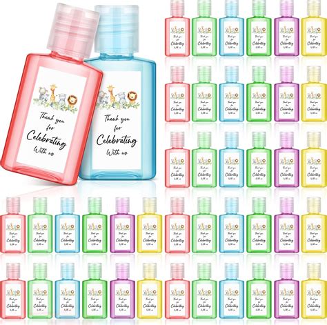 Amazon.com: Gejoy 48 Pcs Jungle Animal Mini Hand Sanitizer Bulk Baby ...