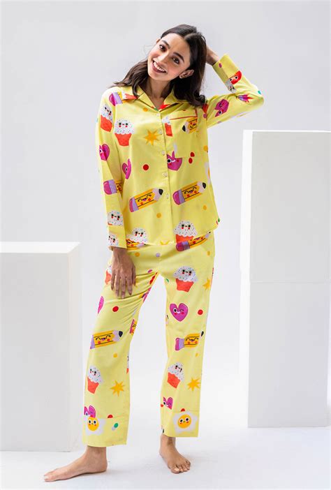 Yellow Love Pyjama Set – House of Dreams