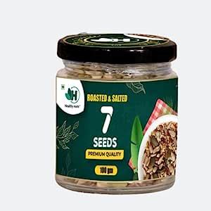 Healthy roots 7 Seeds for Eating 100gm- Mixed Seeds- Roasted and ...