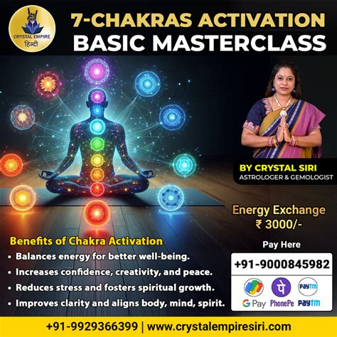 Basic Master Classes for Activation of 7 Chakras – Crystal Empire Siri